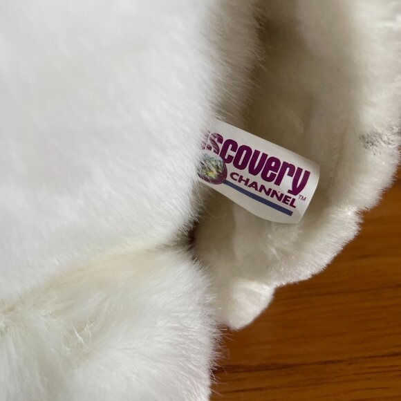 Snowy Owl Plush White Yellow Eyes Standing 15” Plushie (2000) Discovery Channel - Picture 11 of 11